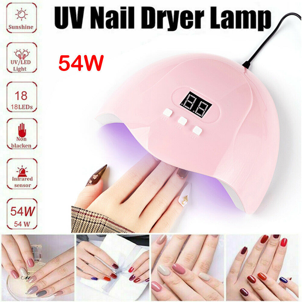 54W SUN5 Nail Lamp UV LED Light Nail Art Dryer Gel Polish Curing Machine
