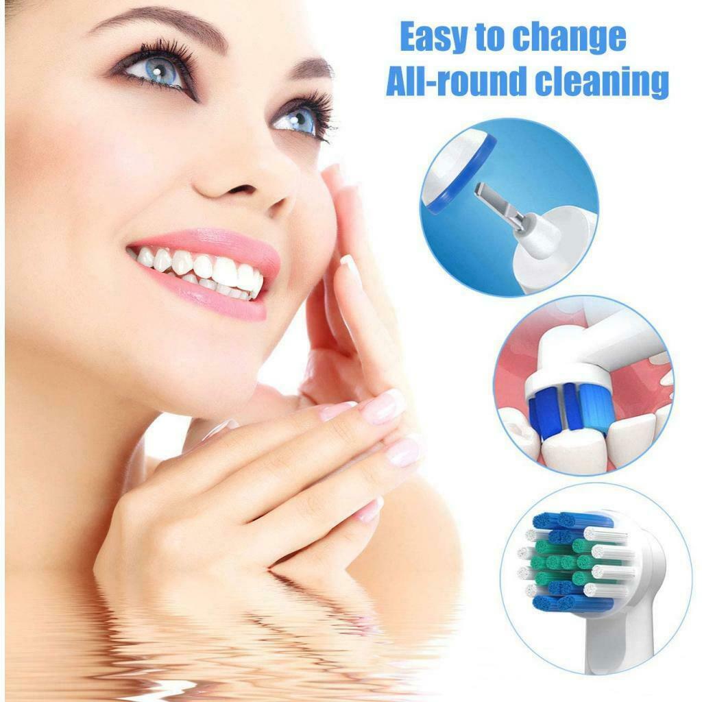 4 Replacement Electric Toothbrush Heads for Cleaning