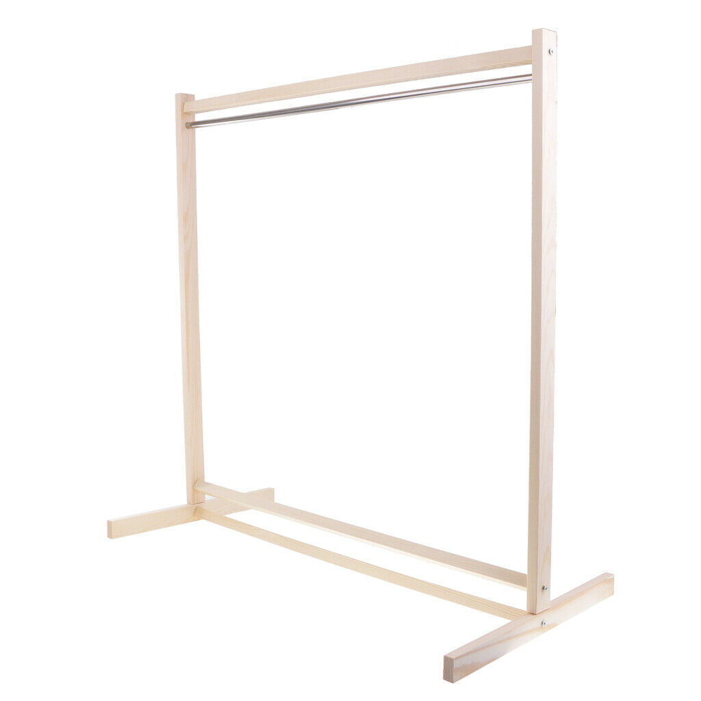 Wooden coat rack coat rack clothes rail & 10 metal hooks