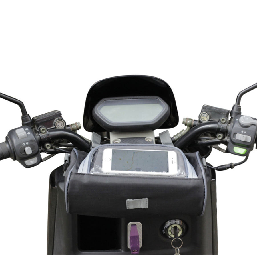 Motorcycle Ultra-large Capacity Handlebar Storage Bag Touch Screen Viewing