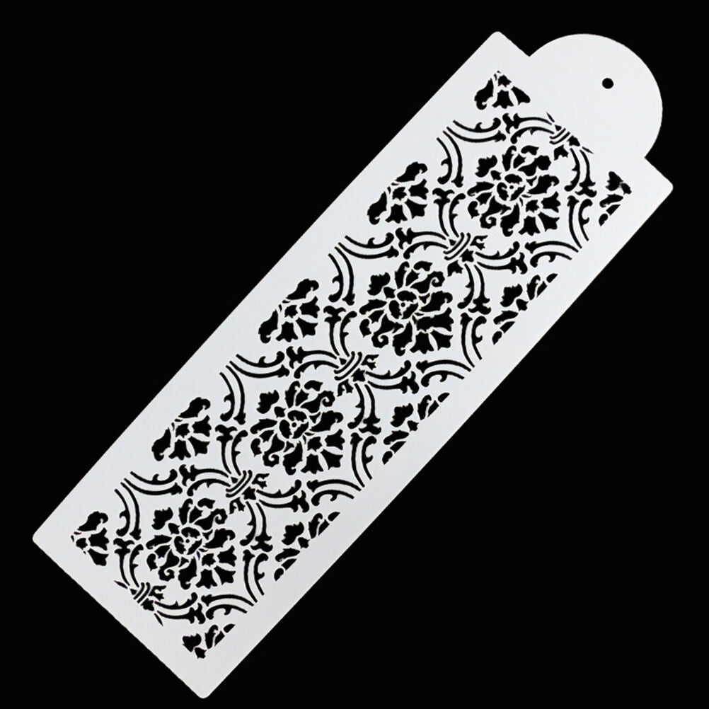 Plastic Cookie Cake Stencils Fondant Tool Decoration Cakes Weddings FlowersJ Tt