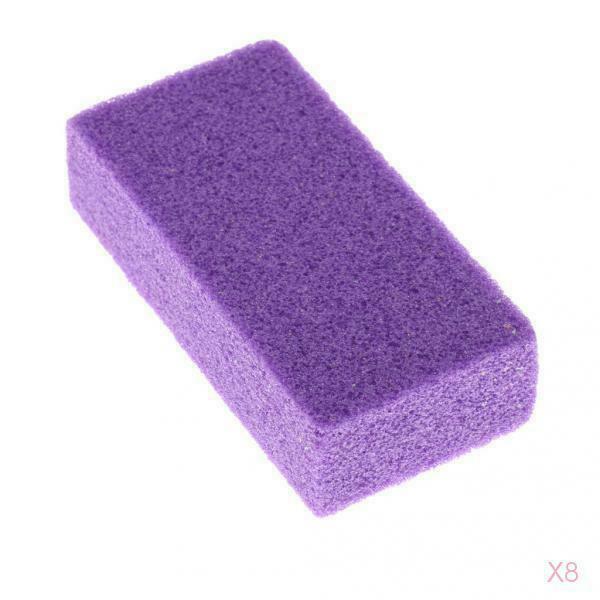 8PC Pumice Stone Scrub Dead Hard Skin Callus Remover Foot Care Pedicure Tool