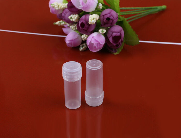 50pcs 1.57x0.59in (5g)Plastic Small Bottle Vial Storage Container Sample collect