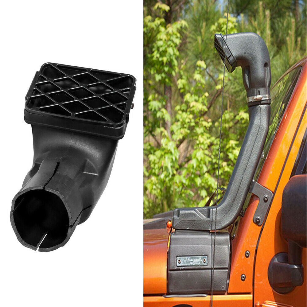 Black Car Air Intake Snorkel Head 3" 76MM Snorkel Universal For SUV Car Off Road