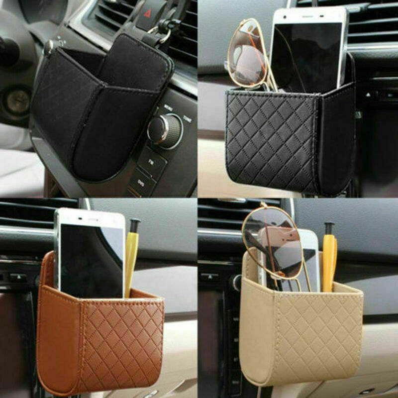 Car Seat PU Back Tidy Storage Box Coin Bag Organizer Pocket Hanging Holder Pouch