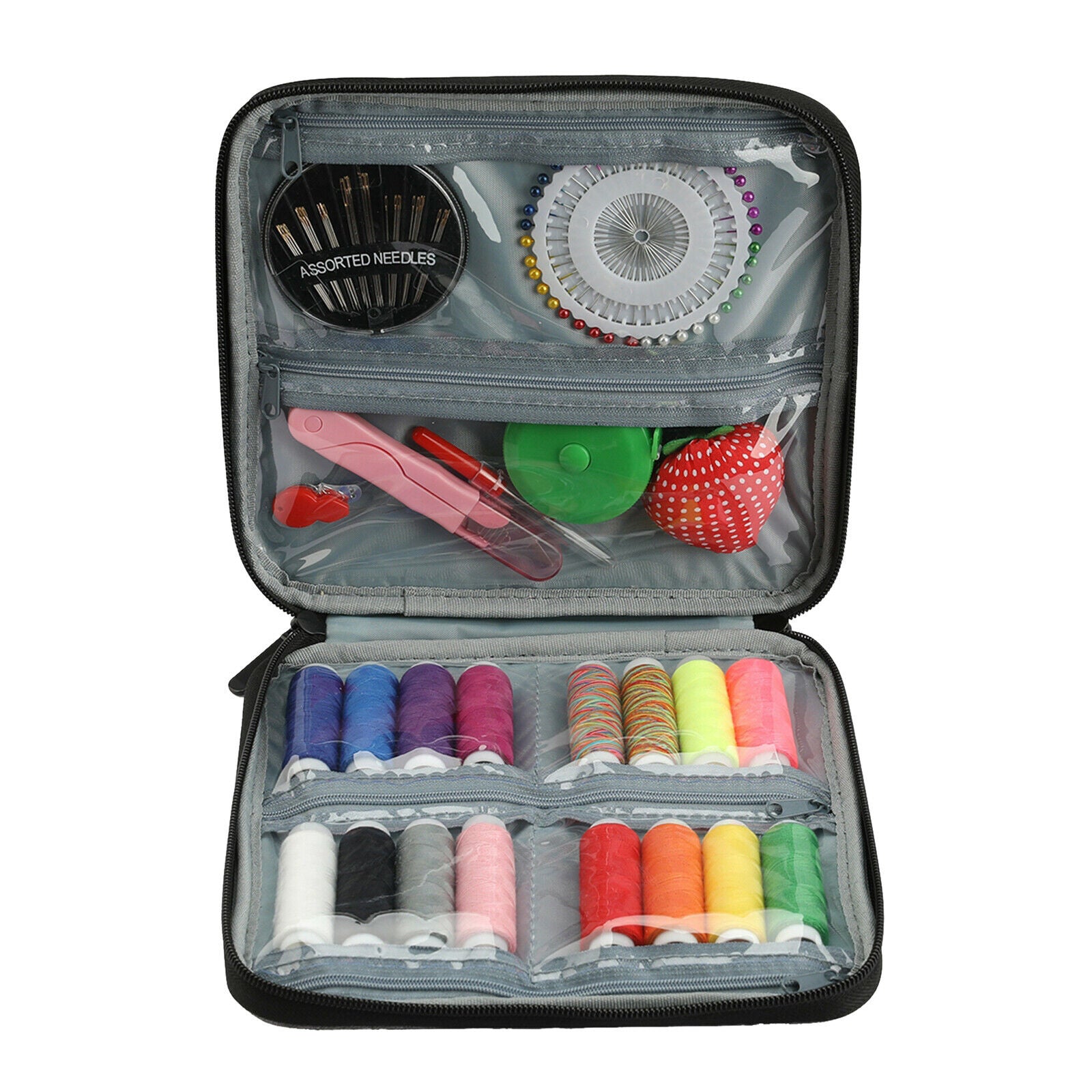 25Pcs Sewing Kit Starter Sewing Threader Home Travel Sew Tool w/ Storage Bag