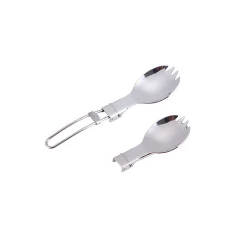 Foldable Camping Hike Cook Picnic Spork Stainless Steel Fork Spoon Utensil.l8