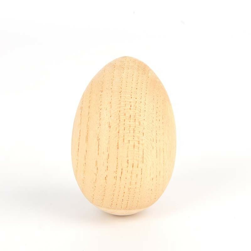 2pcs Musical Percussion Instruments Wooden Egg Shakers Rhythm Rattle For Kids Lt