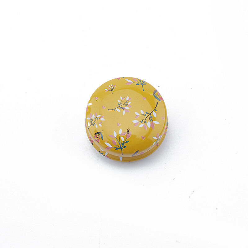 4Pcs/set Elegant Flower Tin Box DIY Candle Jar Balm Round Empty Iron B.l8