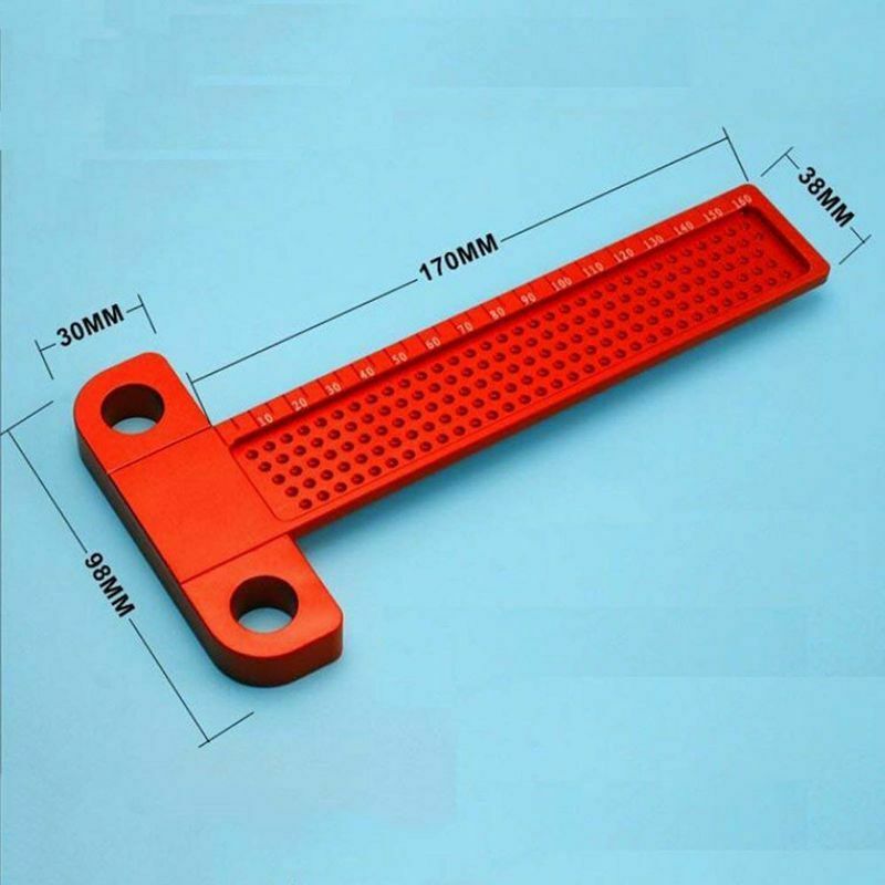 Precision Woodworking T-Square Measu Tools Scribe Aluminum Alloy D4J5