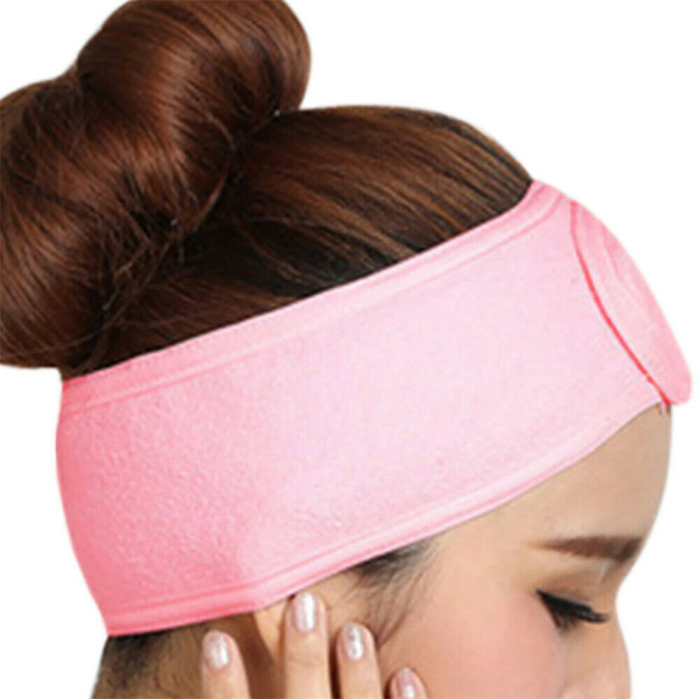Women Bath Yoga Sport Make Up Spa Towel Hair Band Wrap Wide Headband Simple Gift