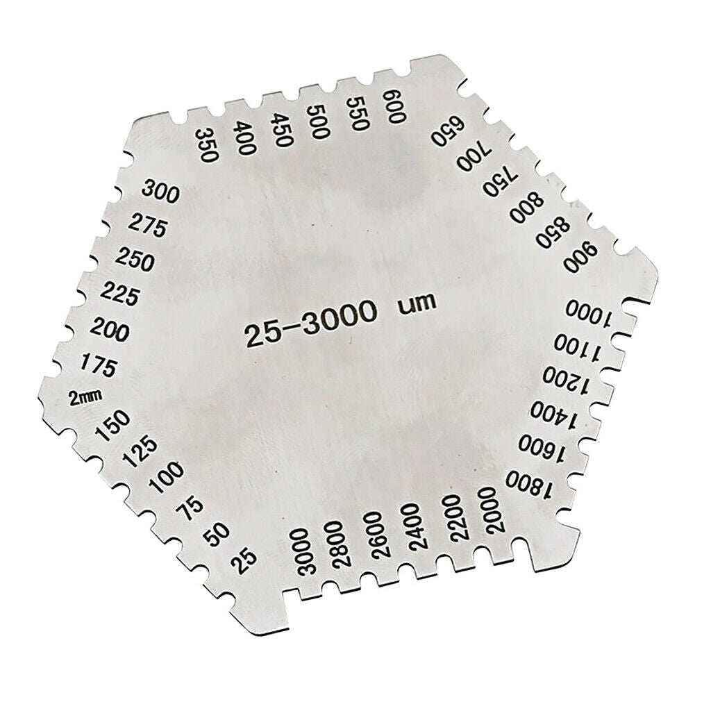 Stainless Steel High Precision Hexagonal Wet Film Comb Paint Wet Film Thickness