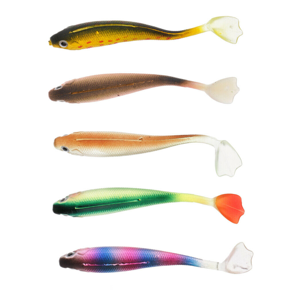 5pcs, Soft Fishing Lure Fishing Baits   Bait Simulation   Swimbait