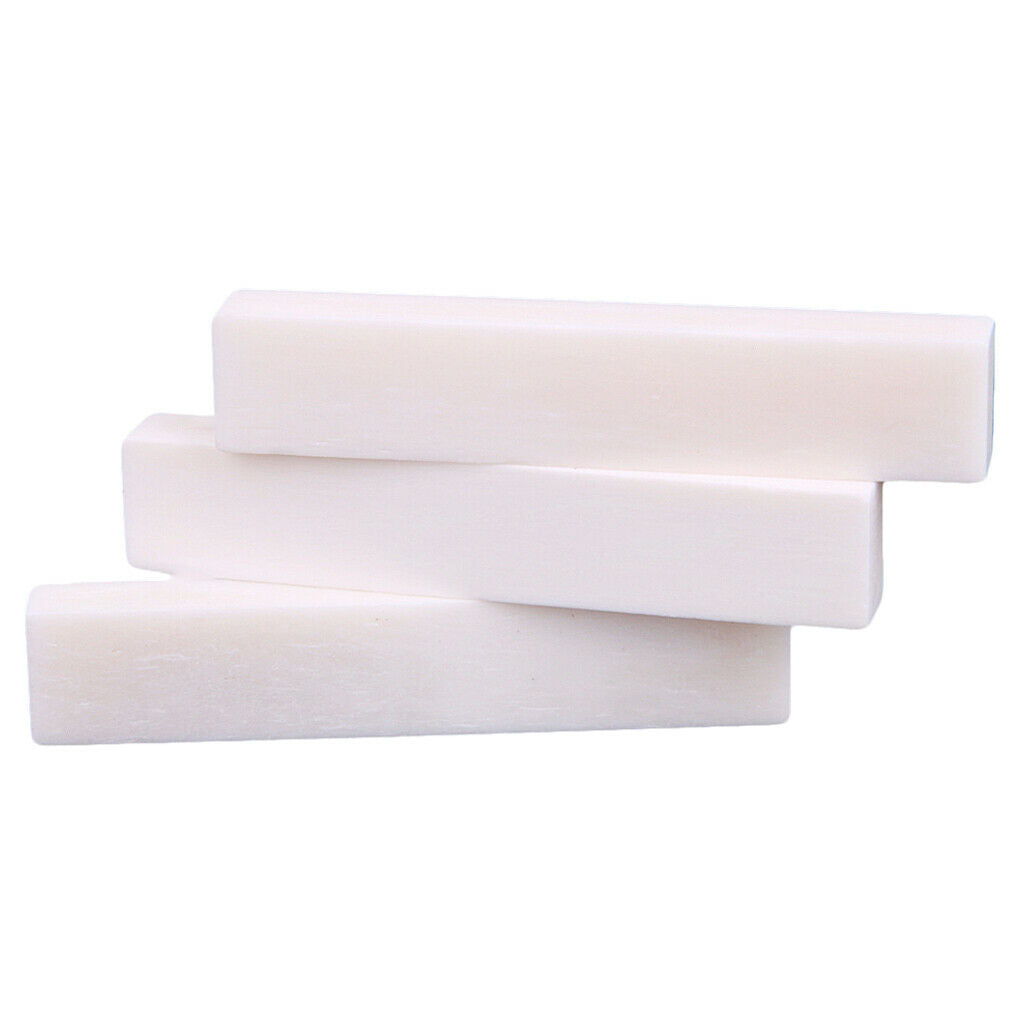 DIY 3Pcs Buffalo Bone Bridge White Walnut 52x6x10mm for Folk Guitar