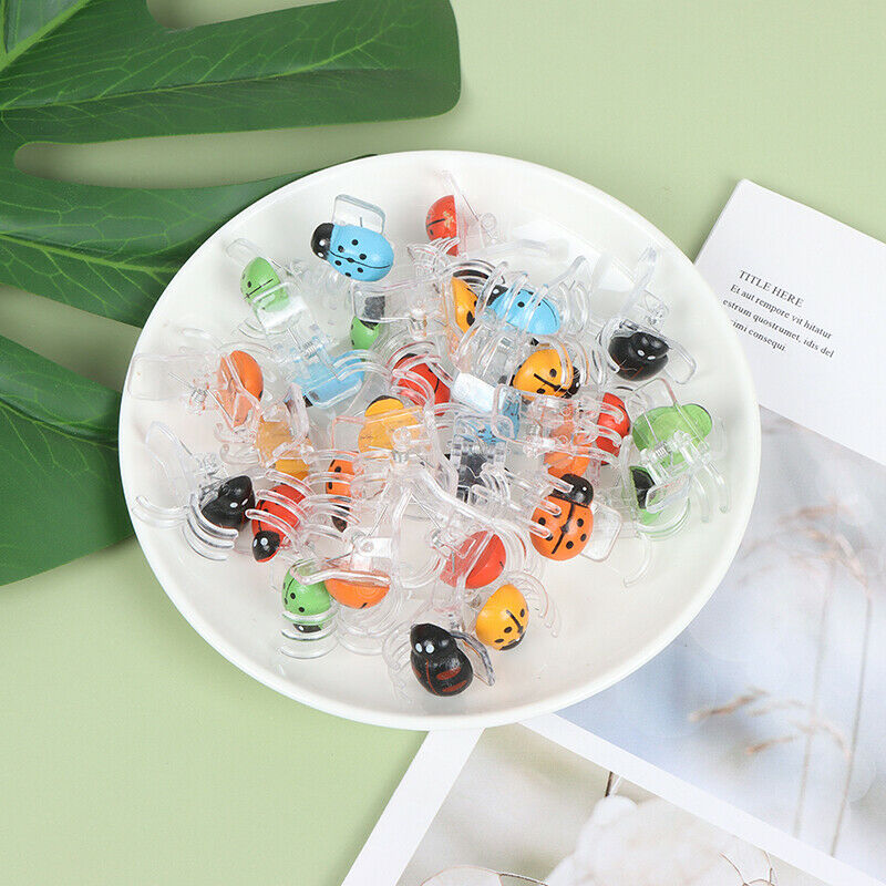 30PCS/set Ladybird Orchid Clips Plant Garden Support For Plant Vine