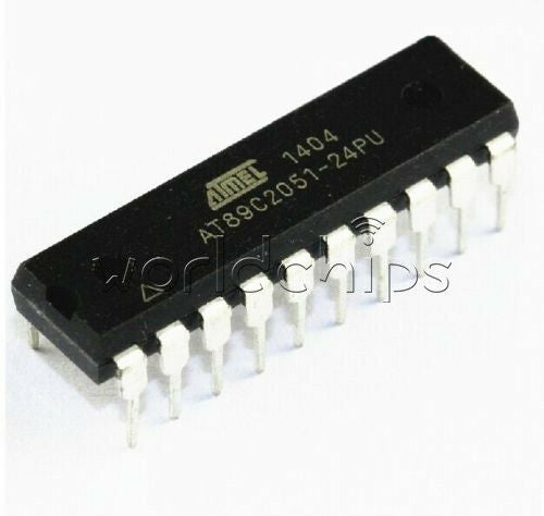 10Pcs AT89C2051-24PU AT89C2051 DIP-20 ATMEL MICROCONTROLLER IC