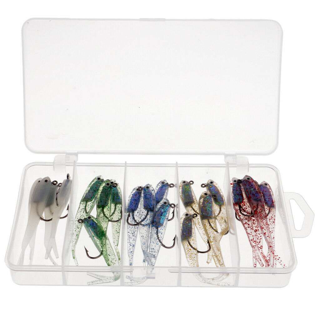 20pcs   Small   Soft   Fishing   Lure   Sea   Freshwater   Fishing   Bait   Jig