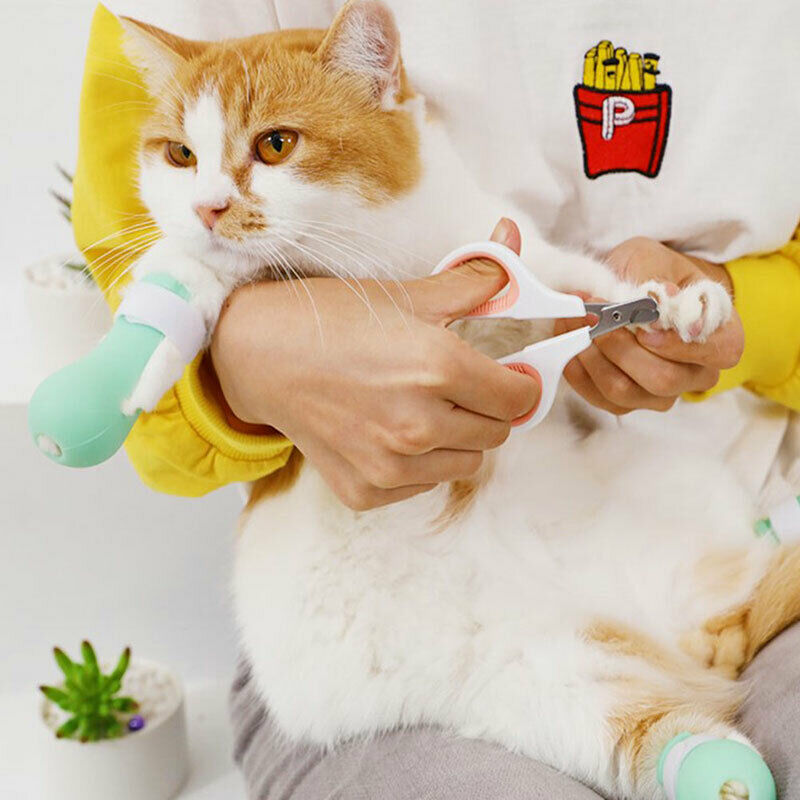 Anti-biting Bath Washing Cat Claw Cover Cut Nails Foot Cover Pet Paw ProtectBDA