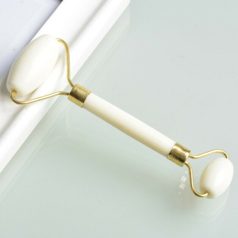 Jade Stone Facial Massage Roller For Face Neck Natural Massager Green ThinFCA