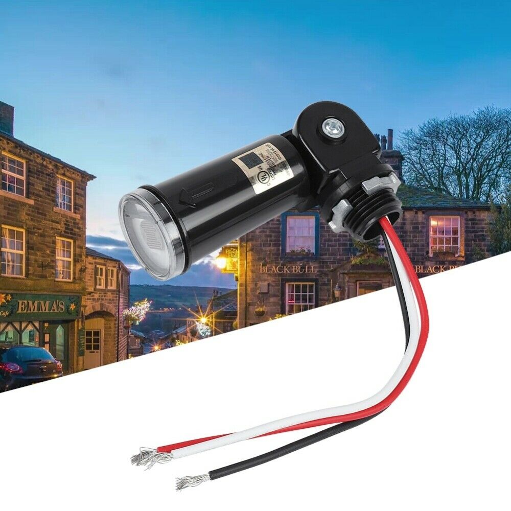 120V LED Light Sensor Control Automatic On/Off Photoelectric Switch Light