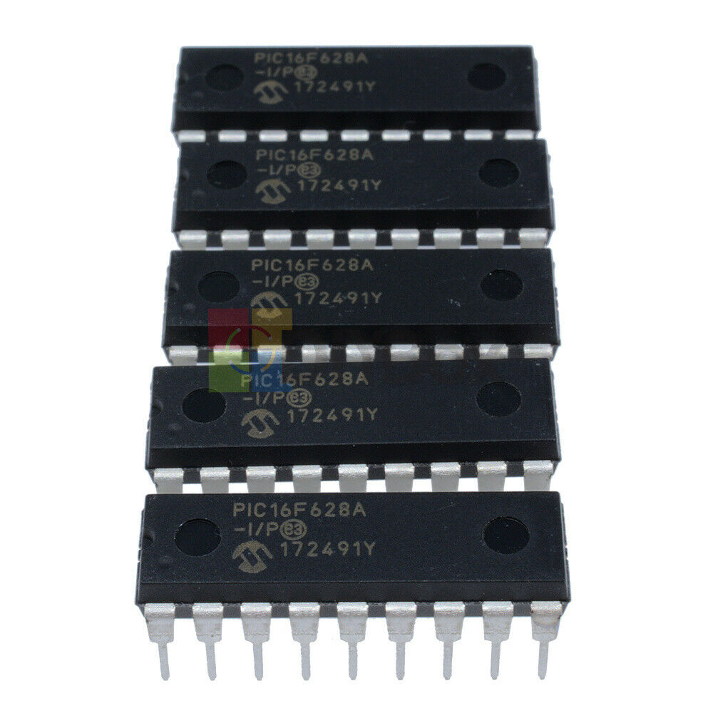 10pcs DIP-18 PIC16F628A-I/P 16F628A DIP 18 IC Microchip Microcontroller