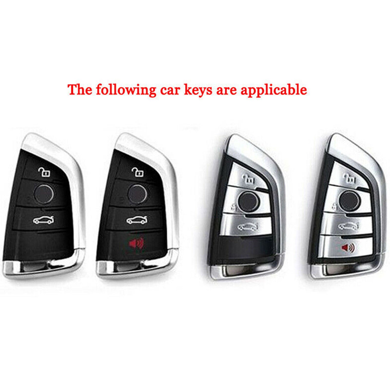 Fiber Style Silicone Smart Key Fob Cover For BMW 1 3 4 5 6 7 X1 X3 Series