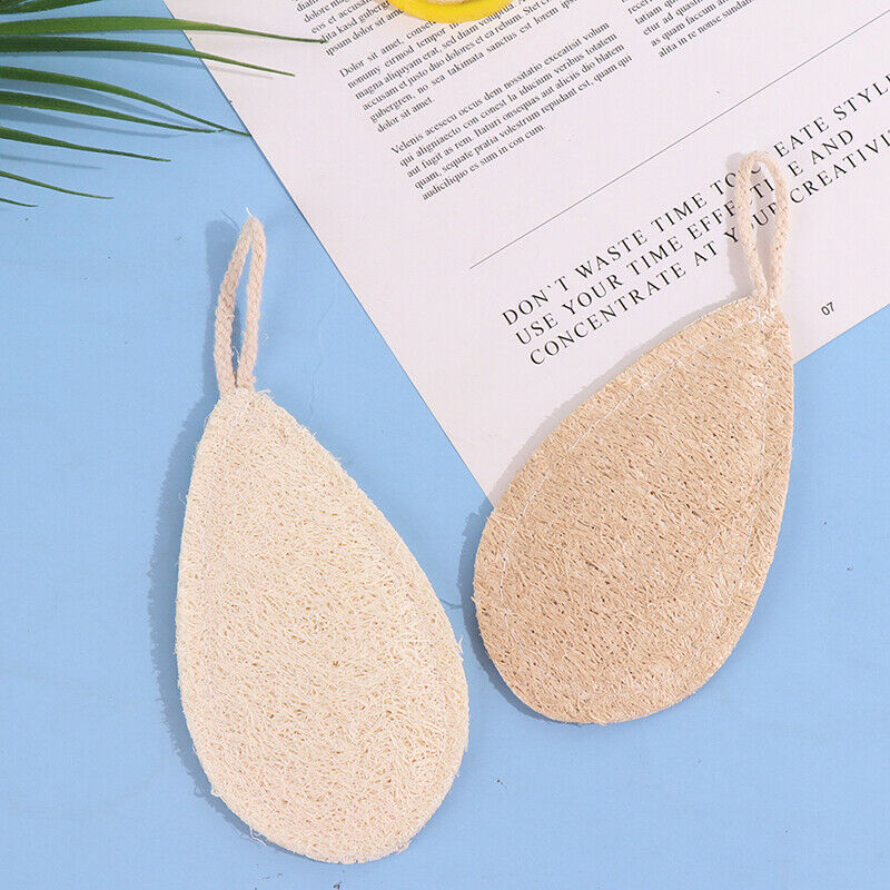 2pcs Dish Washing Loofah Cloth Sponge Scrubber Cleaner Natural Kitchen Clean  DF