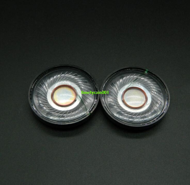 2pcs 40mm 32Ω 0.25W~0.3W headphone Headset speaker Subwoofer Audio Parts