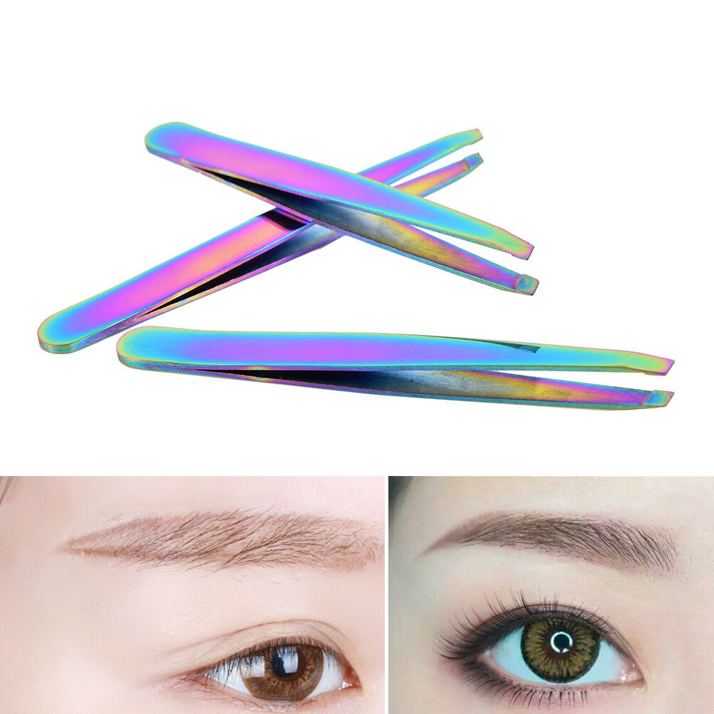 Colorful Hair Removal Eyebrow Tweezer Eye Brow Clips Beauty Makeup Tool.l8