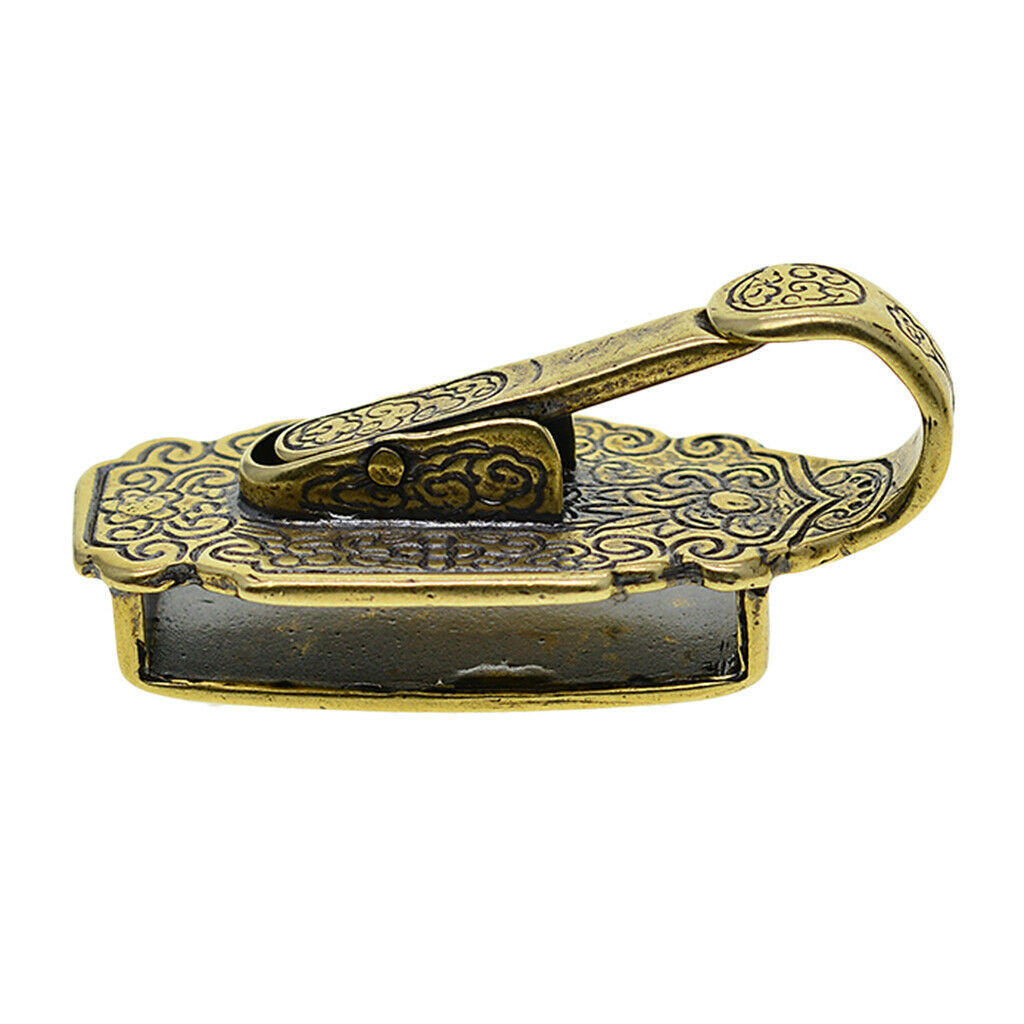 Pure Solid Brass Key Chain Belt Loop Key Holder Storage Compact Hanging