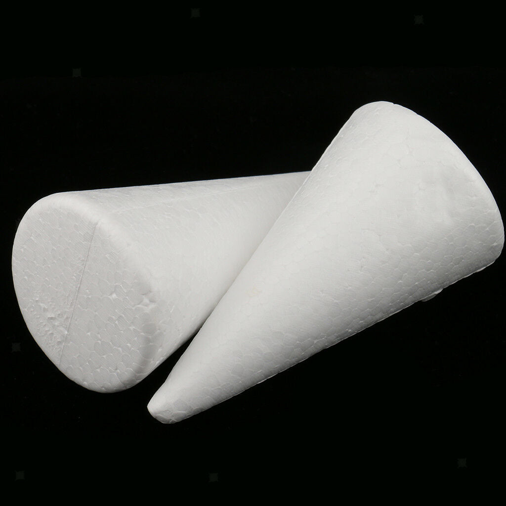 20pcs 70/100/150mm Christmas Tree Cone Styrofoam Foam for Painting Drawing