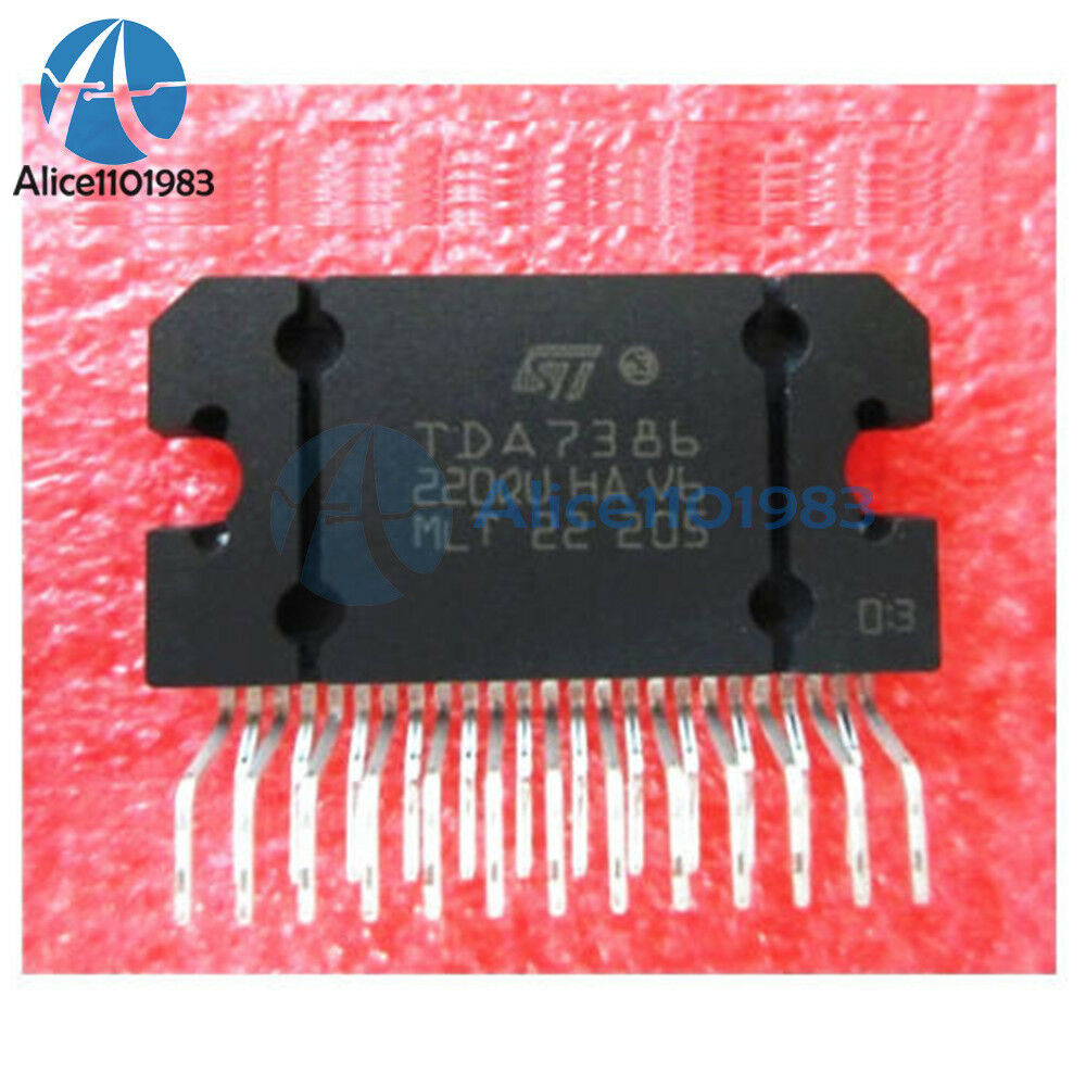 2PCS IC TDA7386 ZIP-25 ST Amplifier Integrated Circuits NEW