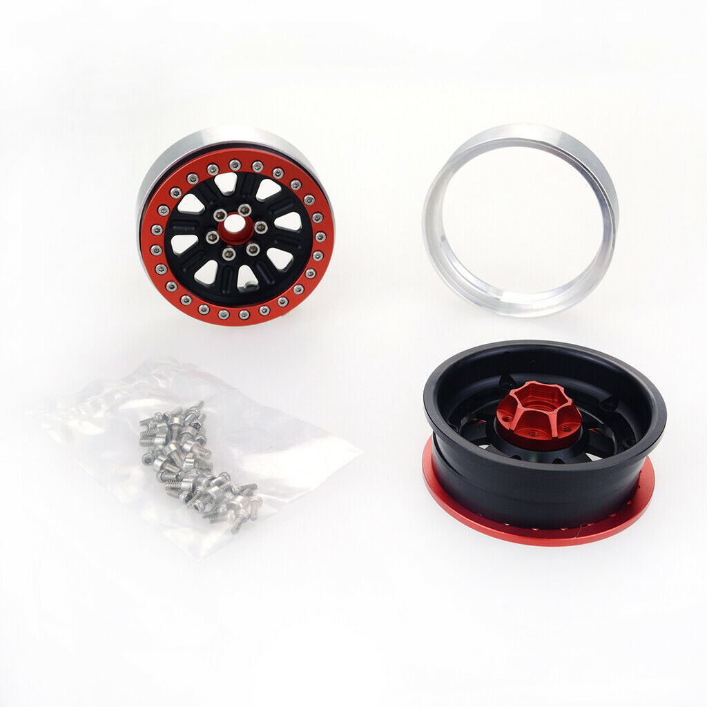 Heavy Duty Aluminum Alloy 2.2in Rims for 1/10 RC Crawler Axial D90  -4