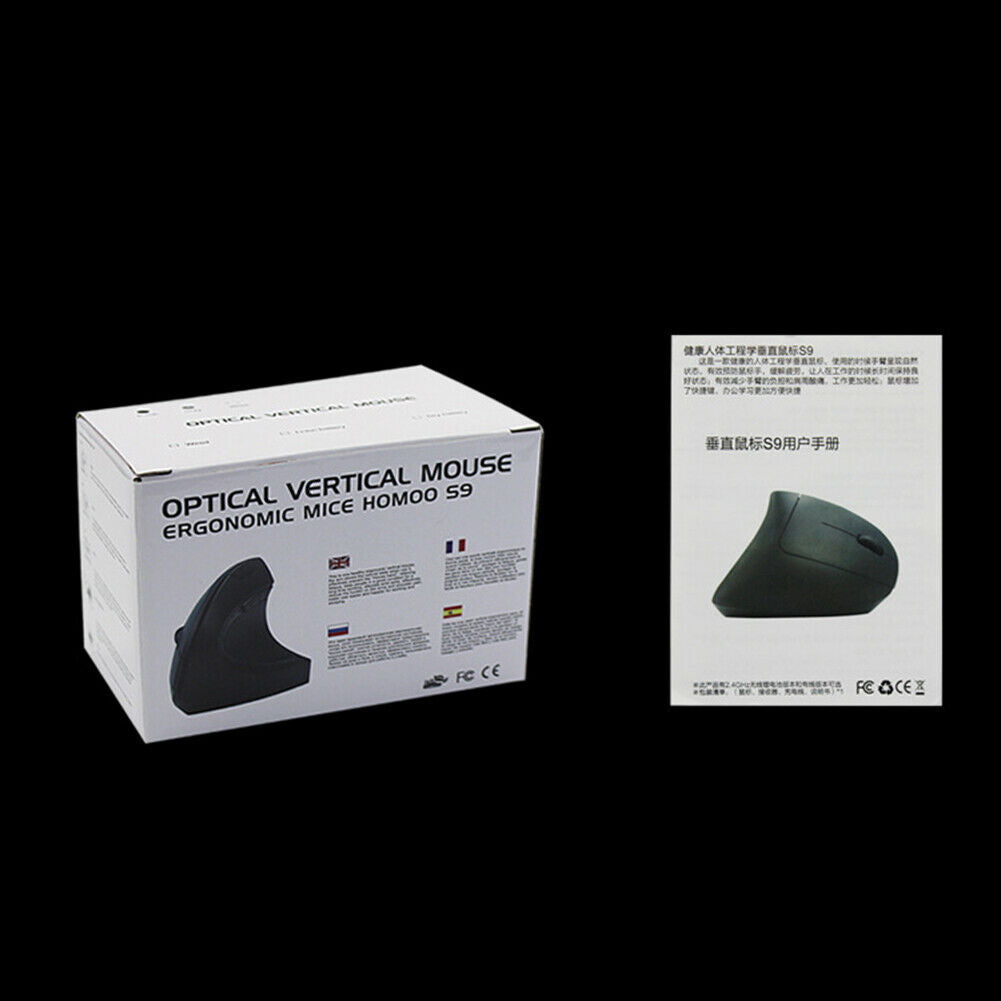 Wired Vertical Ergonomic Gaming Mouse Programmable Optical Mice for PC @