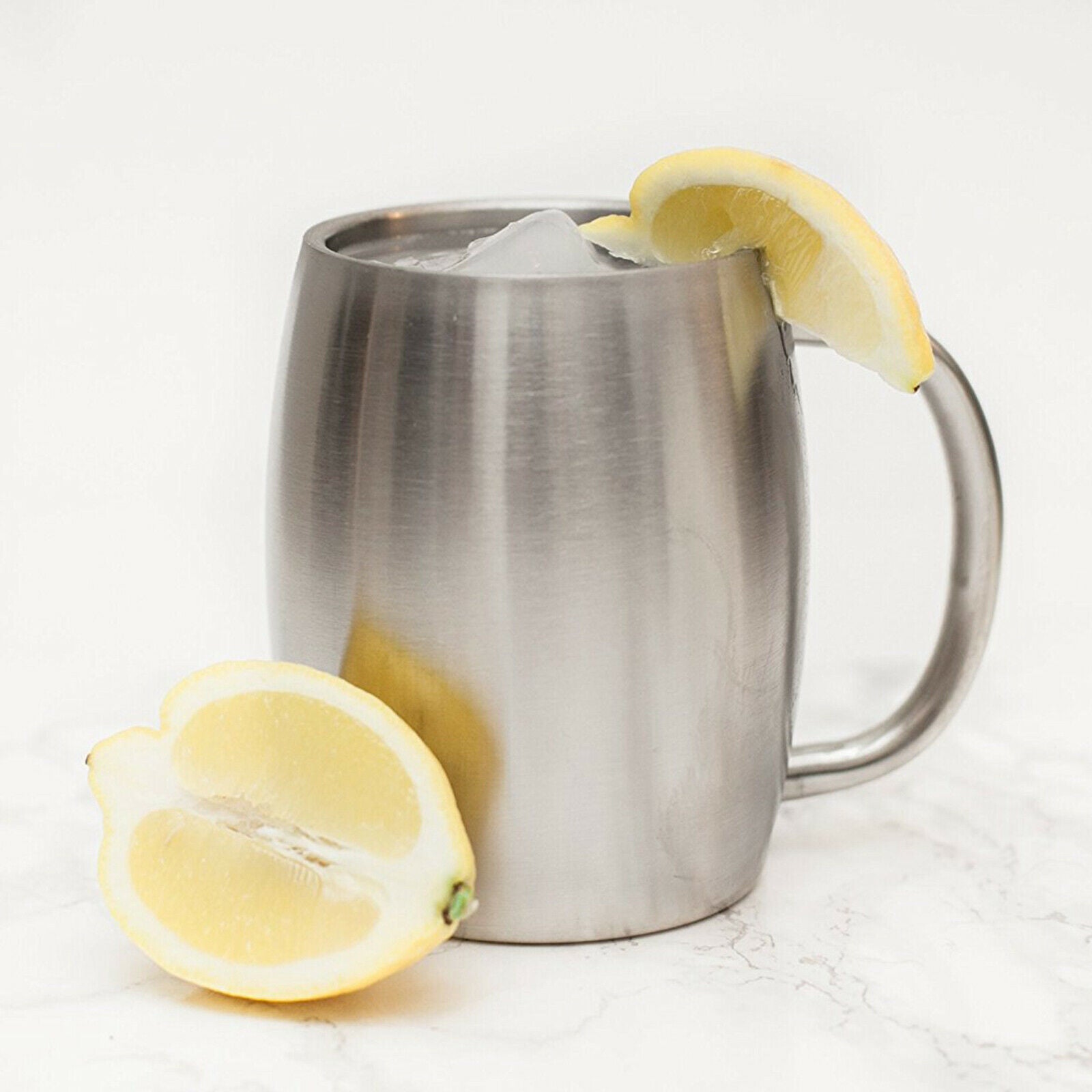 Camping Stainless Steel Coffee Mug Double Wall Insulated Tea Cup Spillproof
