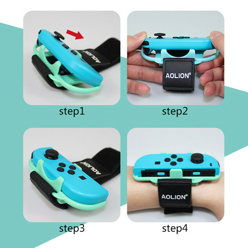 1 Pair Wristband Game Strap Band Dancing For Nintendo Switch Joy-Con Just dance