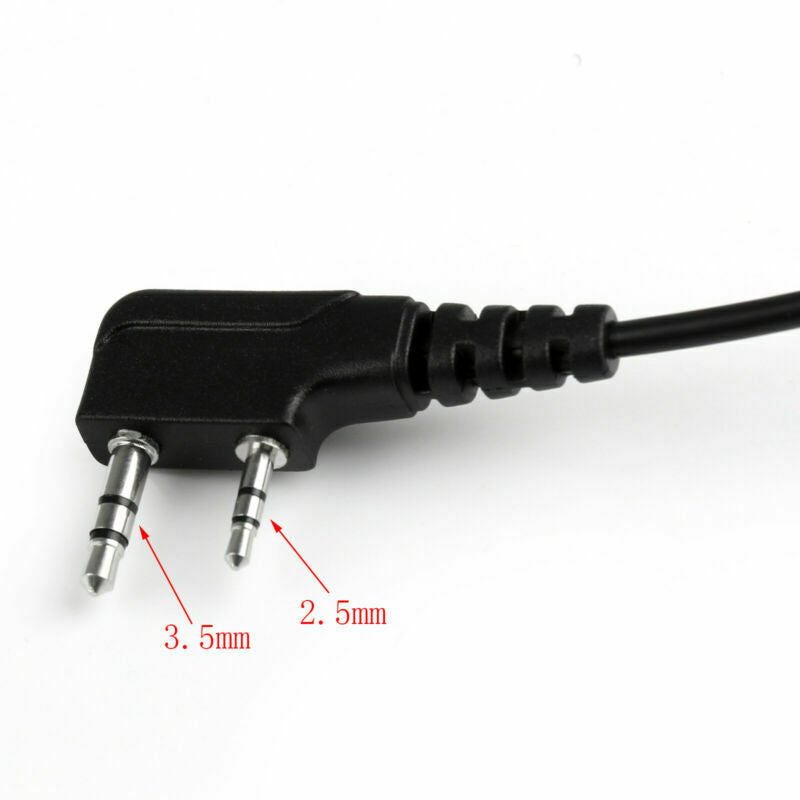5x C2F2 Headset PTT Mic For Kenwood Puxing Wouxun Baofeng UV-5R 2-Way Radio  AT2