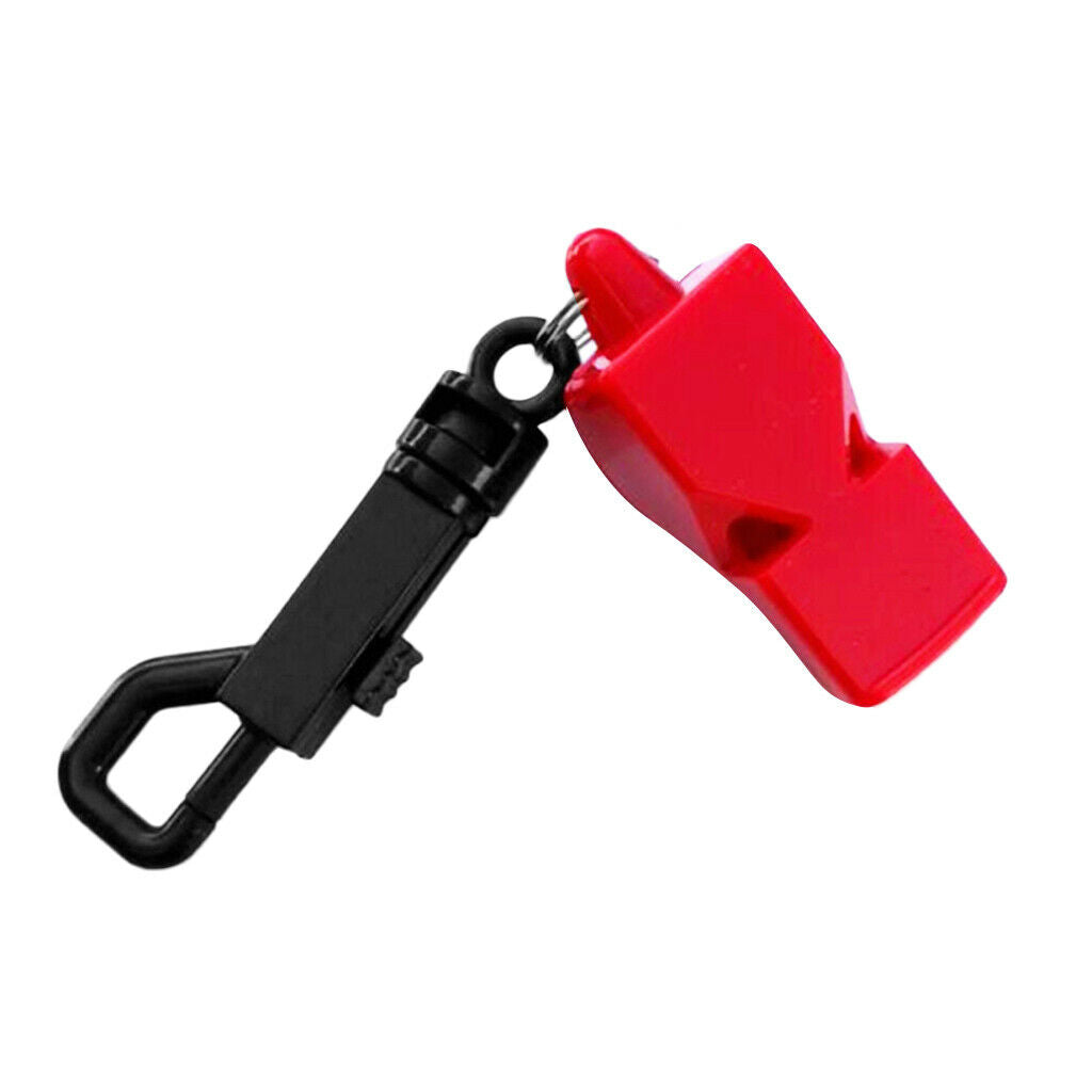 6x Whistle Safety Clip for Emergency Emergency Signaling in Case of Rowing