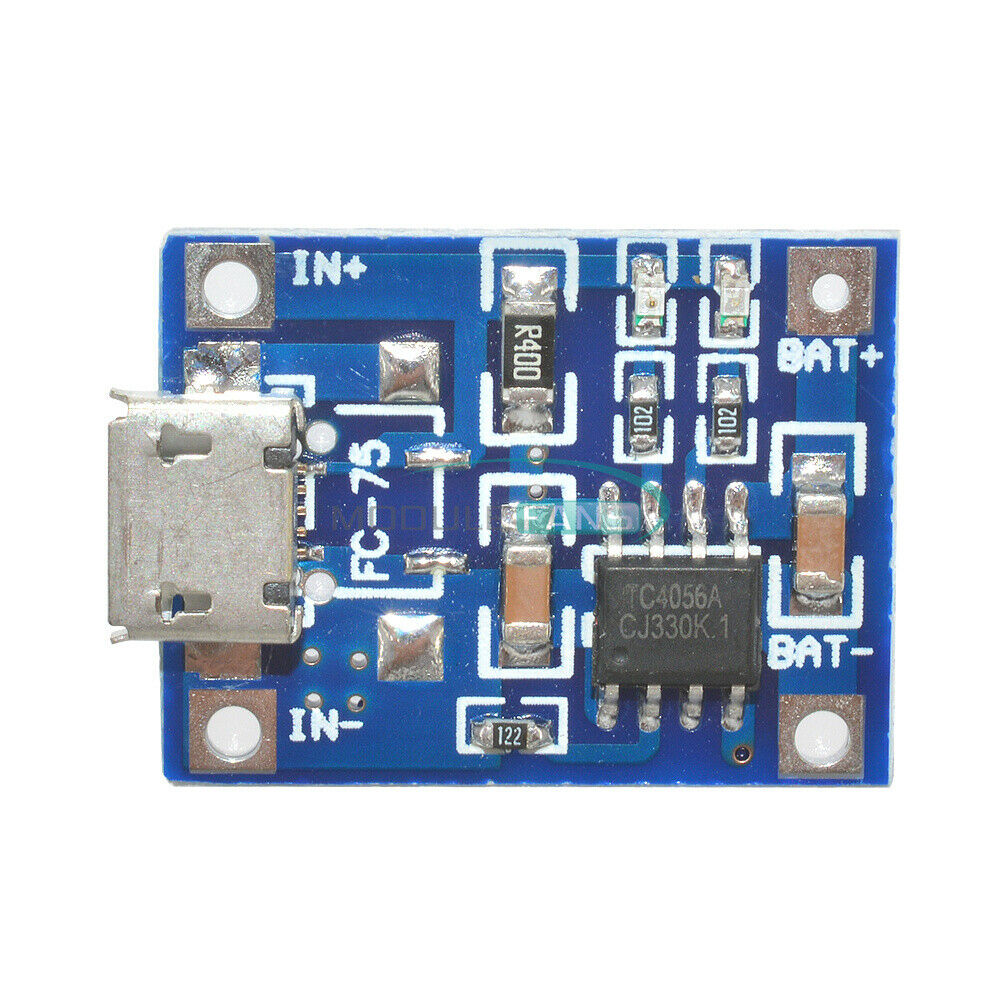 2PCS MICRO USB 1A Battery Charging Module TP4056 Precise 4.5V-5V