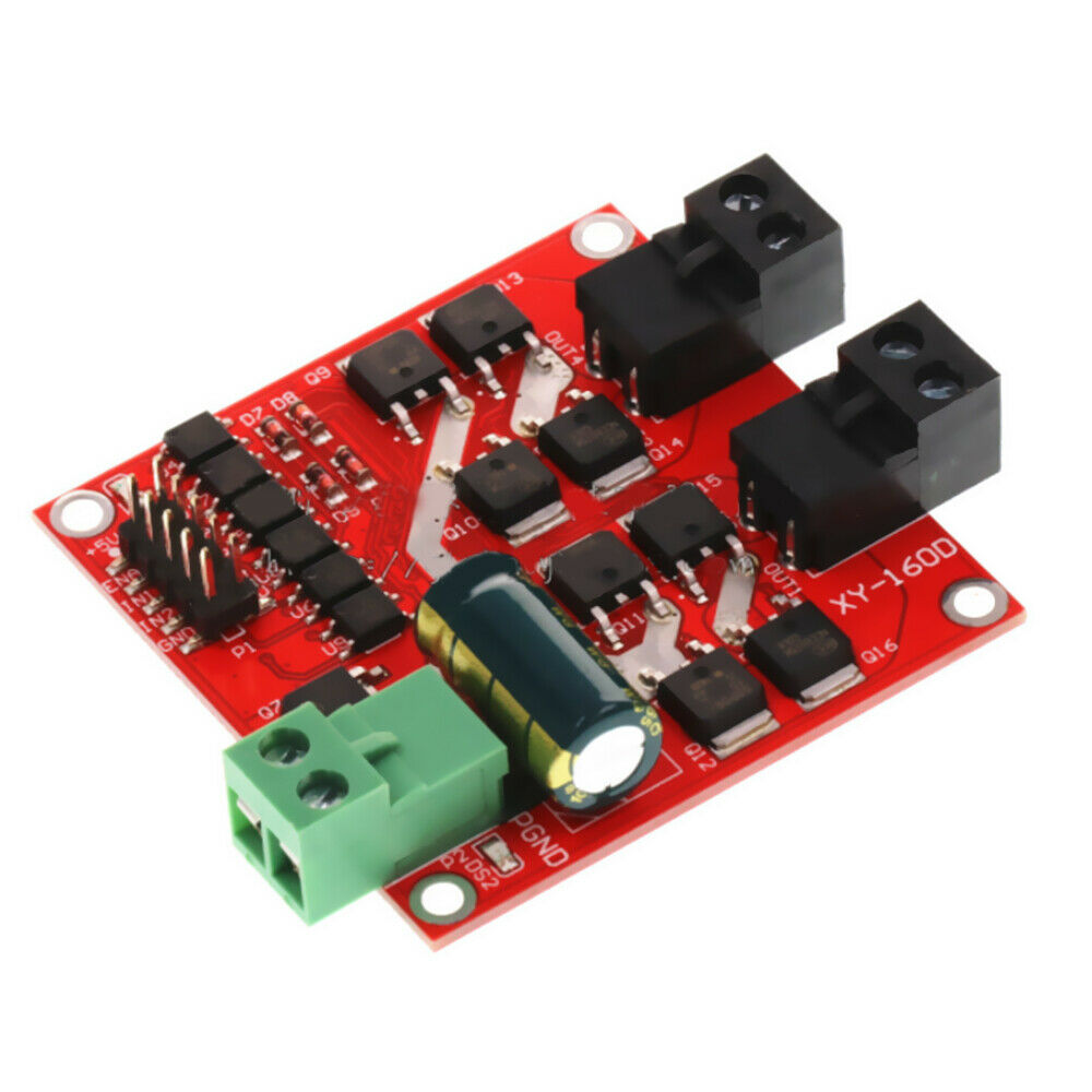 Dual Channel DC Motor Driver Module 160W 7A 12V 24V PWM Drive Reversing Braking