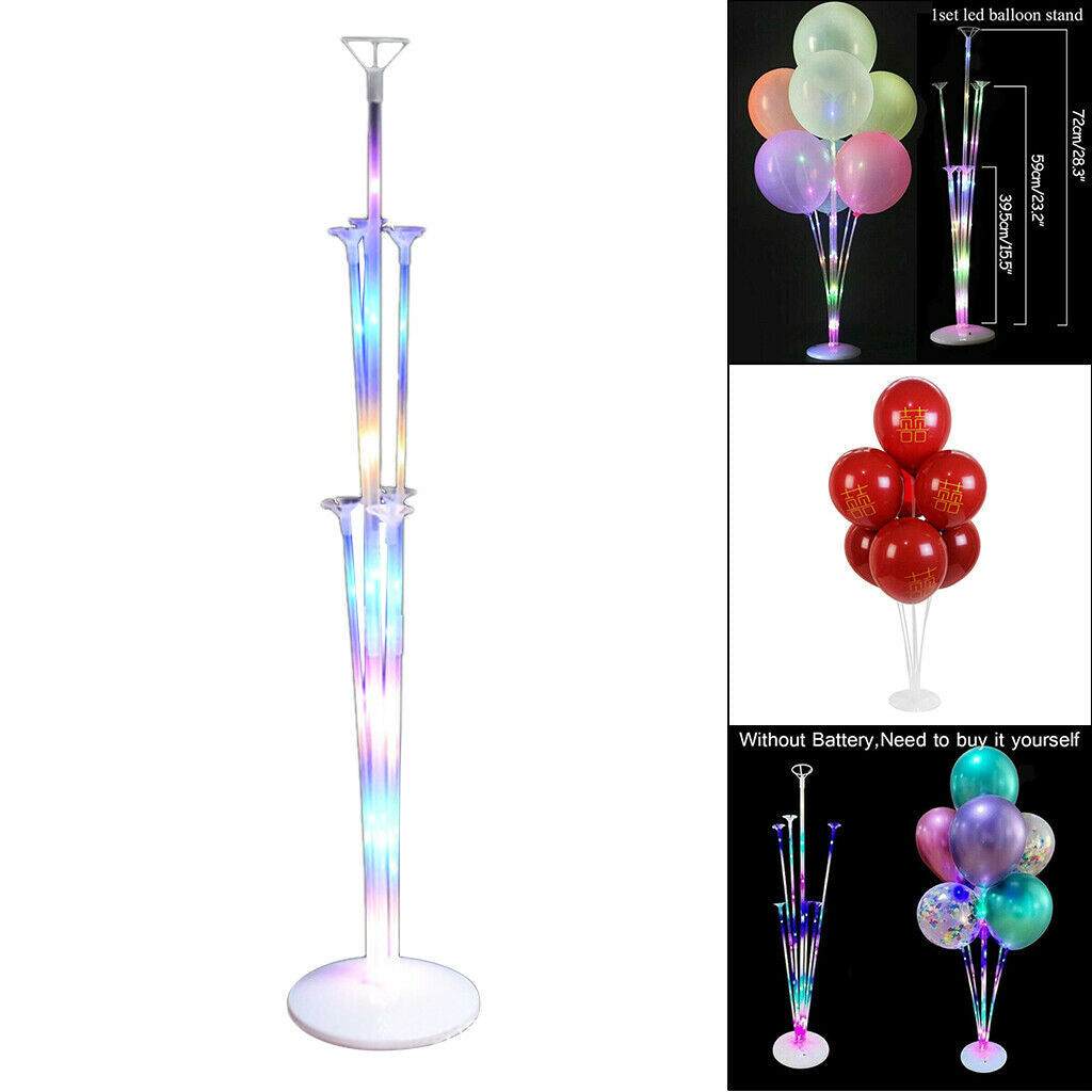 LED Balloon Stick Holder Decor for Party Centerpiece Supplies Desktop Accs