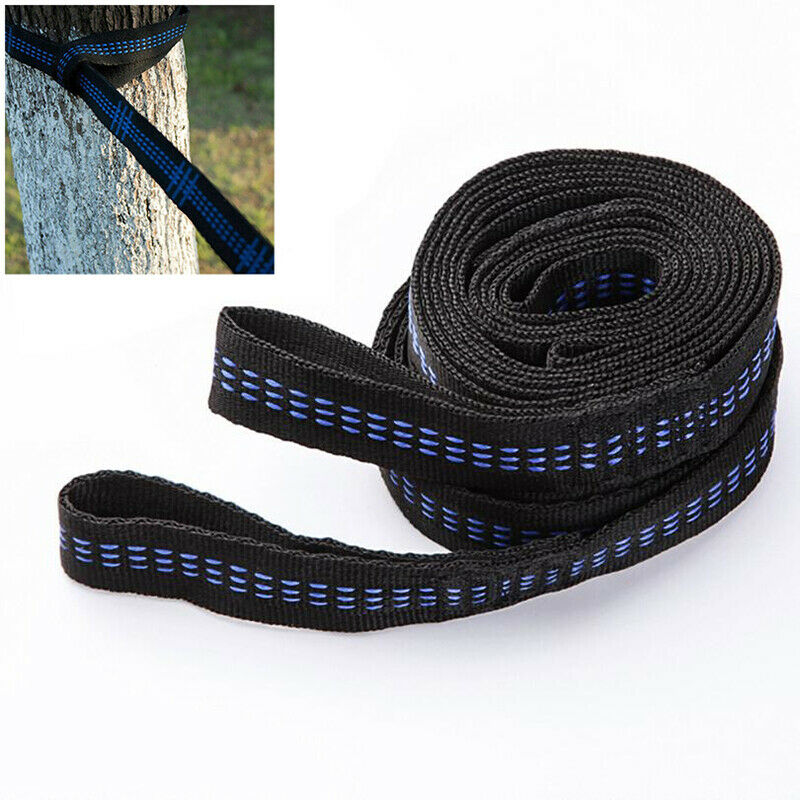 2Pcs Outdoor Tree Hanging Hammock Strap Climbing Rope Yoga Extend Stretch.l8
