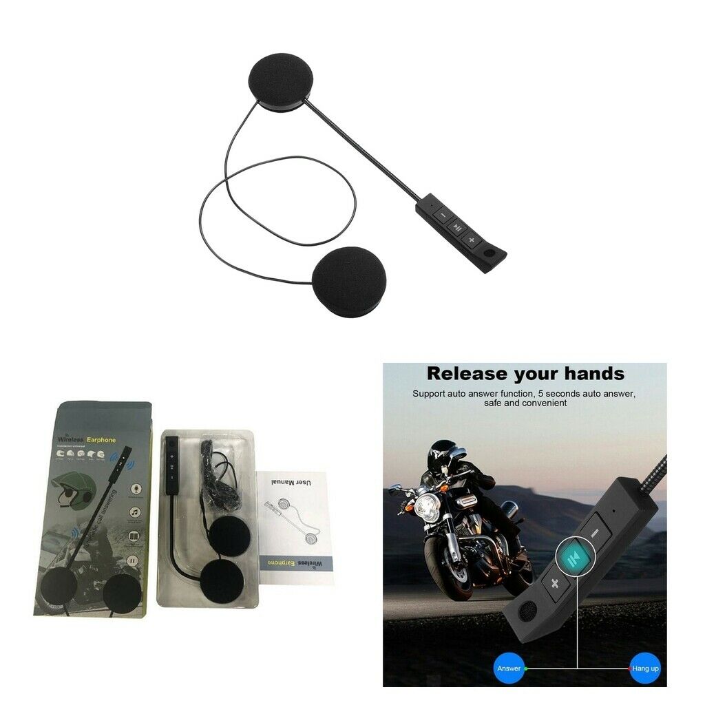 BT8 Helmet Bluetooth V4.0+EDR Earphone Headphones Auto Answer with Mic