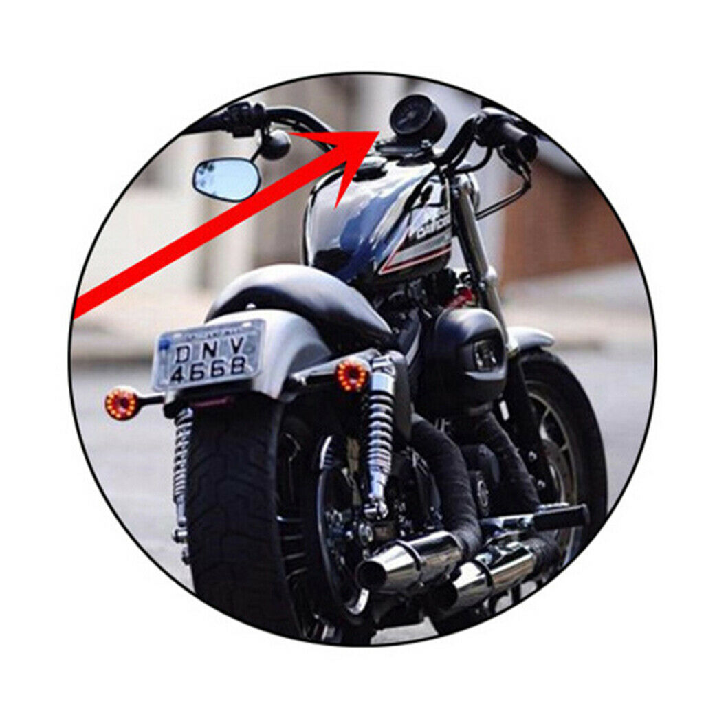 Motorcycle Multifunction Odometer Tachometer Fuel Level Gauge LED Indicator