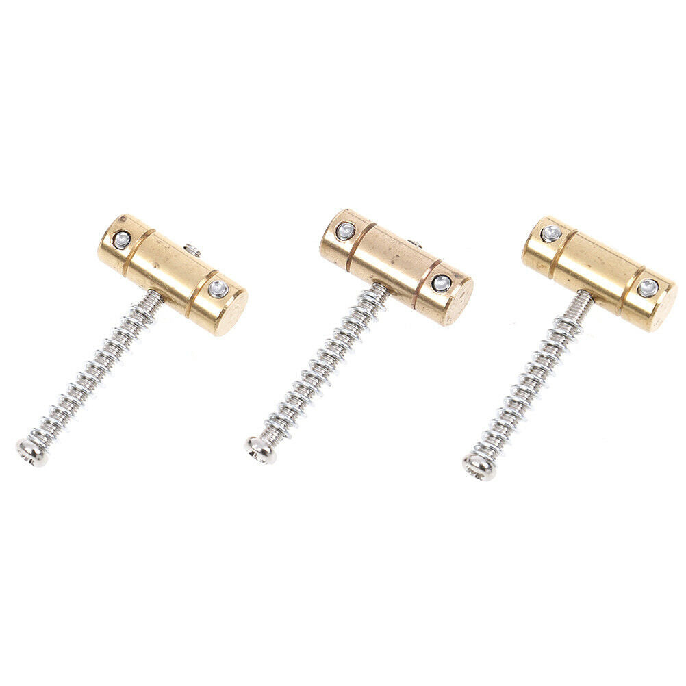 3Pcs Brass guitar bridge compensated saddles for guitar accessor rwJC.l8