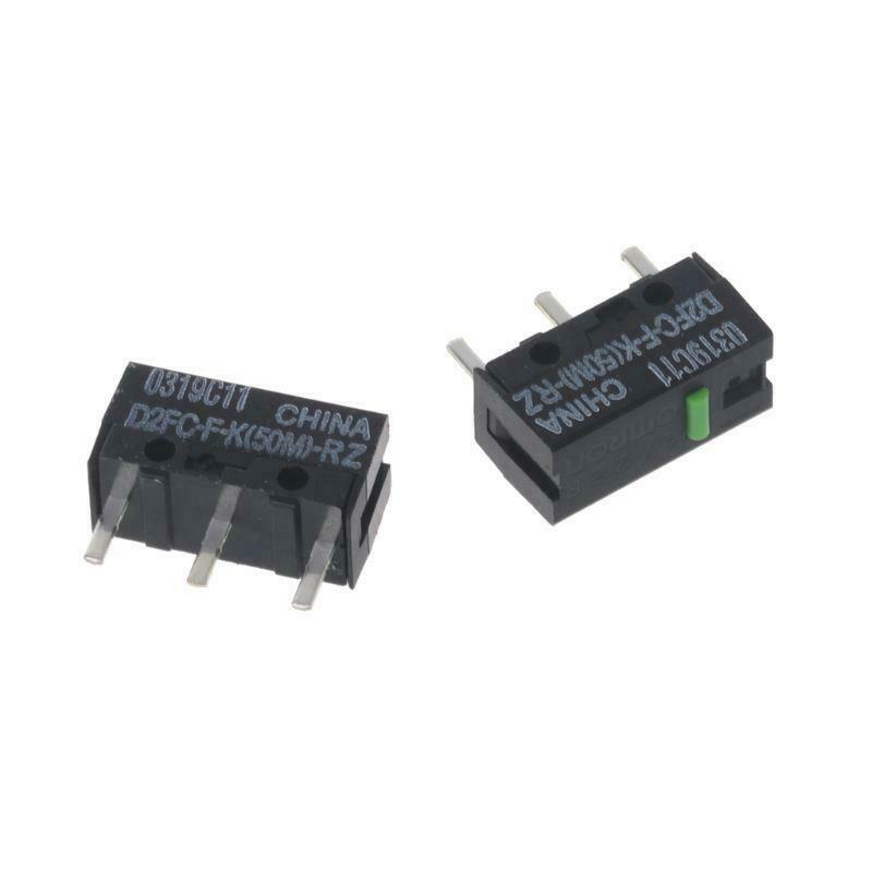 2Pcs OMRON Mouse Micro Switch D2FC-F-K(50M)-RZ Green Dot  for Razer