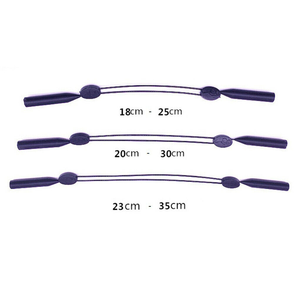 2pcs Silicone Glasses Strap Neck Eyeglasses Holder Retainer Lanyard Grips