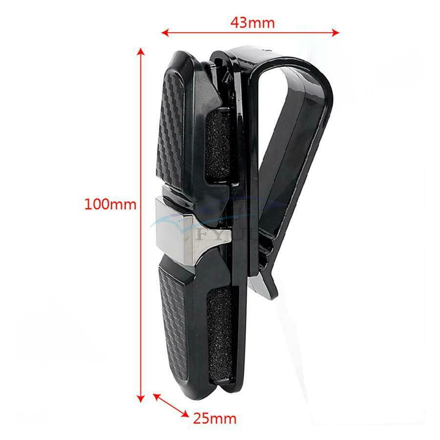 10×3.5×4.2cm ABS Autocar Interior Multi-function Glasses/ Cards Clip Accessories