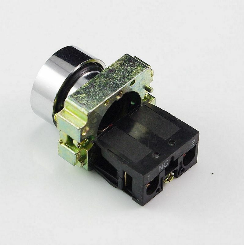 5PCS 1 N/C XB2BA22C Momentary Black Flush Pushbutton Replaces Telemecanique