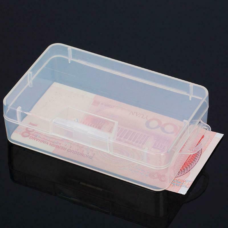 Rectangular Plastic Clear Storage Box Jewelry Parts Container Case Organizer
